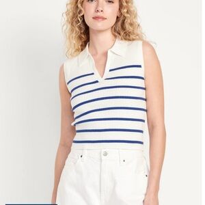 Old Navy Ribbed Knit cropped Polo